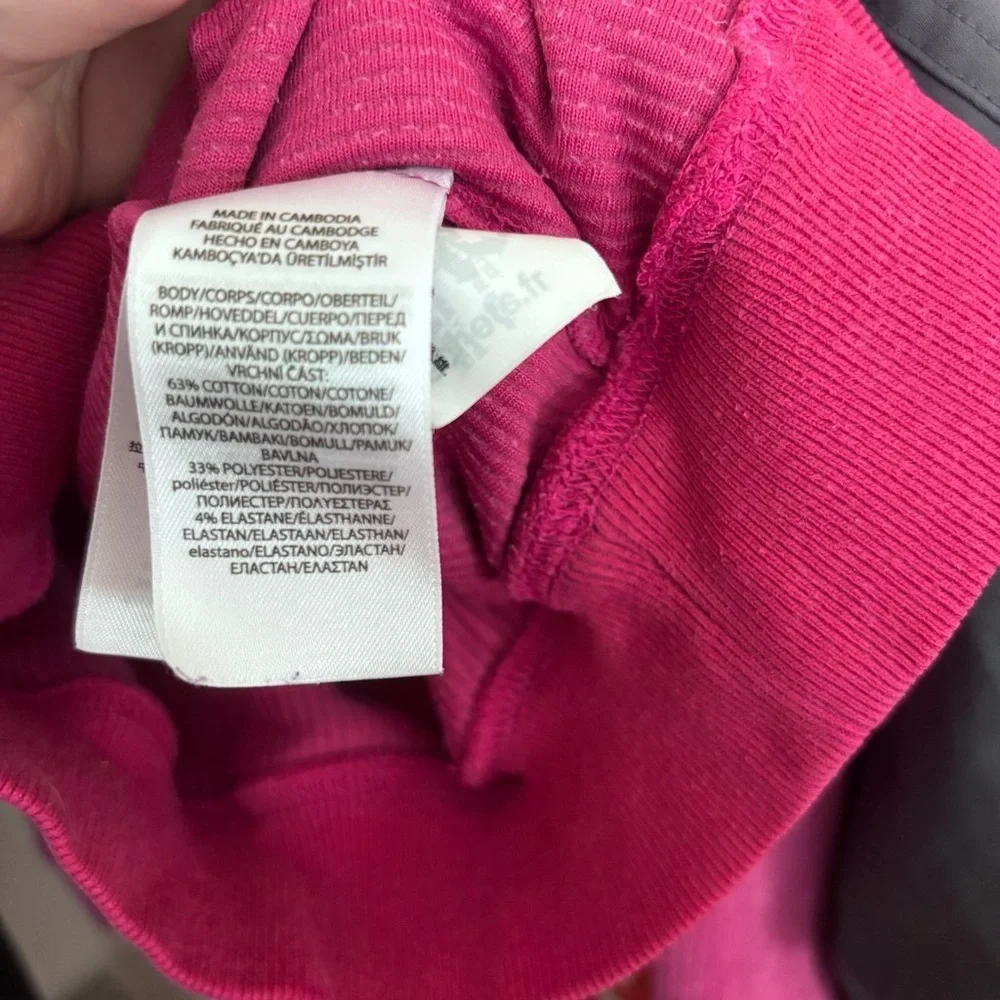 Ralph Lauren Polo girls kids quarter zip Corduroy ribbed Sweatshirt - Magenta